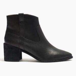 Brand new Madewell Lonnie black leather ankle boot